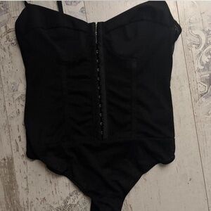 Free people Night rhythm corset bodysuit in black. like new Size small  Original